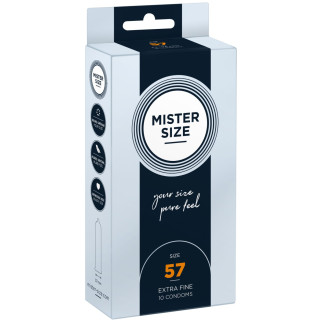 Презервативи Mister Size - pure feel - 57 (10 condoms), товщина 0,05 мм - Інтернет-магазин спільних покупок ToGether