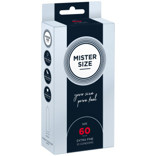 Презервативи Mister Size - pure feel - 60 (10 condoms), товщина 0,05 мм - Інтернет-магазин спільних покупок ToGether
