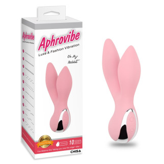 Вібратор з 2 відростками Chisa Aphrovibe Light Pink Oh My Rabbit - Інтернет-магазин спільних покупок ToGether