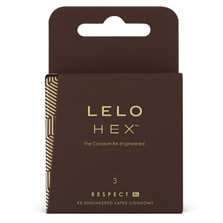 Презервативи LELO HEX Condoms Respect XL 3 Pack, тонкі та суперміцні, збільшений розмір - Інтернет-магазин спільних покупок ToGether