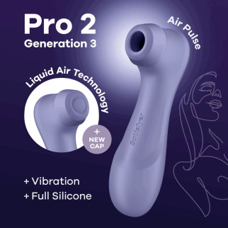 Вакуумний кліторальний стимулятор Satisfyer Pro 2 Generation 3 with Liquid Air Lilac - Інтернет-магазин спільних покупок ToGether