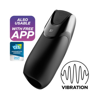 Смарт-мастурбатор з вібрацією Satisfyer Men Vibration+, 2 мотори, 14 режимів, водонепроникний - Інтернет-магазин спільних покупок ToGether