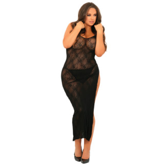 Сукня TAKE THE HEAT LACE GOWN BLACK PLUS SIZE - Інтернет-магазин спільних покупок ToGether