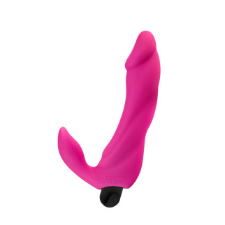 Вібратор вагінально-кліторальний Alive Bifun Pro, Pink, перезаряджуваний - Інтернет-магазин спільних покупок ToGether