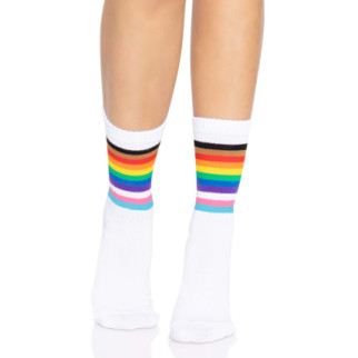 Шкарпетки жіночі в смужку Leg Avenue Pride crew socks Rainbow, 37–43 розмір - Інтернет-магазин спільних покупок ToGether