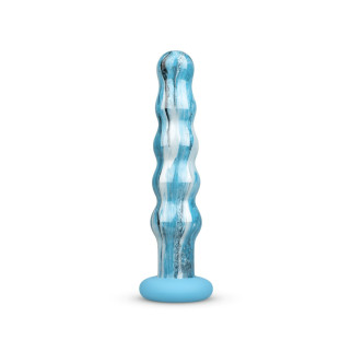 Скляний дилдо Gildo Ocean Flow, великі намистини, силіконова основа - Інтернет-магазин спільних покупок ToGether