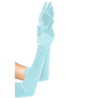Довгі атласні рукавички Leg Avenue Extra Long Satin Gloves, One Size, світло-блакитні - Інтернет-магазин спільних покупок ToGether