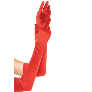 Довгі атласні рукавички Leg Avenue Extra Long Satin Gloves, One Size, червоні - Інтернет-магазин спільних покупок ToGether