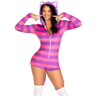 Комбінезон-костюм кішечки Leg Avenue Comfy Cheshire M, з капюшоном - Інтернет-магазин спільних покупок ToGether