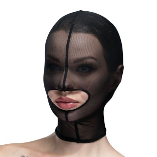 Маска сітка із відкритим ротом Feral Feelings - Hood Mask Black - Інтернет-магазин спільних покупок ToGether