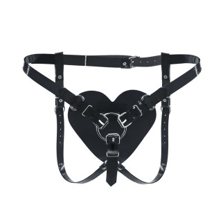 Трусики Серце для страпону Feral Feelings - Hearts Strap-on Belt Black - Інтернет-магазин спільних покупок ToGether