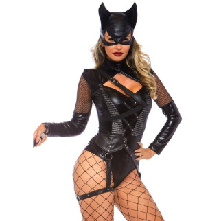 Сексуальний костюм жінки кішки Leg Avenue, S, 2 предмети, чорний - Інтернет-магазин спільних покупок ToGether