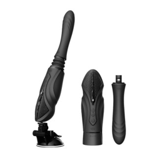 Компактна смарт секс-машина Zalo – Sesh Obsidian Black, 2 насадки, пульт ДК, кристал Swarovski - Інтернет-магазин спільних покупок ToGether