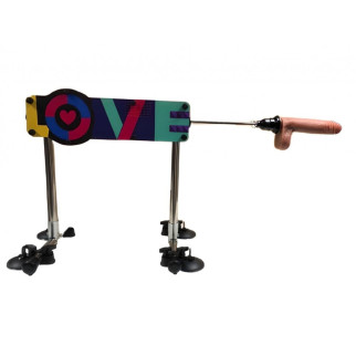 Секс-машина ZSLX з різнобарвним написом LOVE, на присосках, з пультом дистанційного керування - Інтернет-магазин спільних покупок ToGether