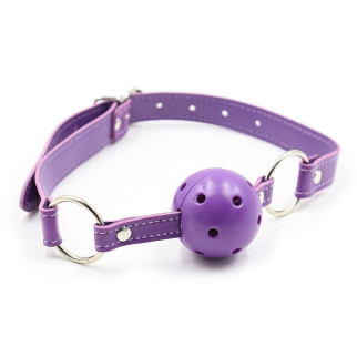 Кляп DS Fetish, фіолетова кулька на фіолетовому ремінці - Інтернет-магазин спільних покупок ToGether