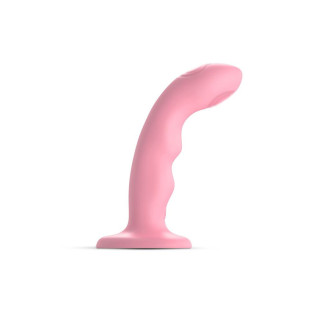 Насадка для страпону з подвійною точковою пульсацією Strap-On-Me TAPPING DILDO WAVE - CORAL PINK - Інтернет-магазин спільних покупок ToGether