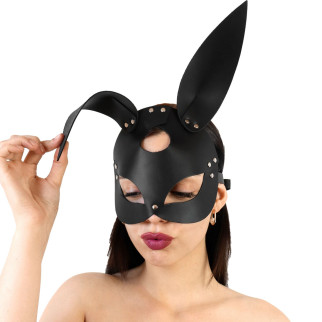 Шкіряна маска Зайчика Art of Sex - Bunny mask, колір Чорний - Інтернет-магазин спільних покупок ToGether
