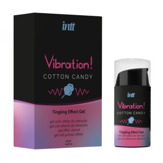 Рідкий вібратор Intt Vibration Cotton Candy (15 мл), густий гель, дуже смачний, діє до 30 хвилин - Інтернет-магазин спільних покупок ToGether