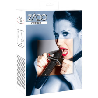 Кляп-фалоімітатор Zado зі шкіри, двосторонній - Інтернет-магазин спільних покупок ToGether