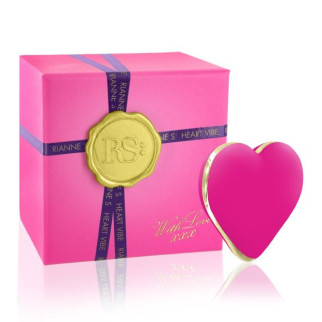 Вібратор-сердечко Rianne S: Heart Vibe Rose, 10 режимів, медичний силікон, подарункове паковання - Інтернет-магазин спільних покупок ToGether