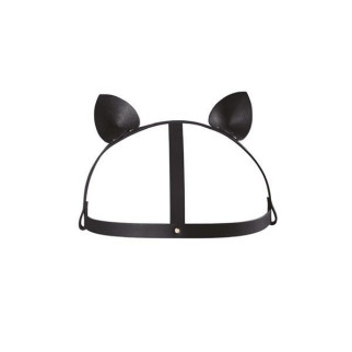 Маска кішечки Bijoux Indiscrets MAZE - Cat Ears Headpiece Black, екошкіра - Інтернет-магазин спільних покупок ToGether