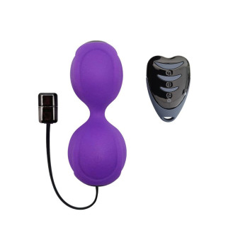 Вагінальні кульки з вібрацією Adrien Lastic Kegel Vibe Purple, діаметр 3,7 см - Інтернет-магазин спільних покупок ToGether