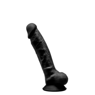 Фалоімітатор SilexD Johnny Black (MODEL 1 size 7in), двошаровий, силікон + Silexpan, діаметр 3,8см - Інтернет-магазин спільних покупок ToGether