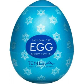 Мастурбатор яйце з рельєфом Tenga Snow Crystal, білий - Інтернет-магазин спільних покупок ToGether