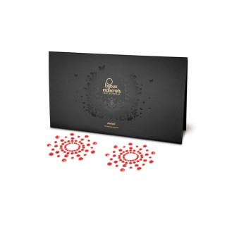 Пестіс з кристалів Bijoux Indiscrets - Mimi Red, прикраса на груди - Інтернет-магазин спільних покупок ToGether