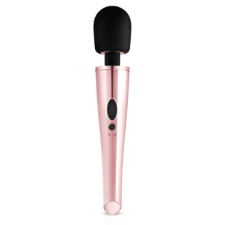 Вібратор-мікрофон Rosy Gold, силіконовий, рожево-чорний, 30 см - Інтернет-магазин спільних покупок ToGether