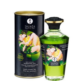 Органічна розігрівальна олія Shunga Aphrodisiac Warming Oil – Exotic green tea (100 мл) без цукру - Інтернет-магазин спільних покупок ToGether