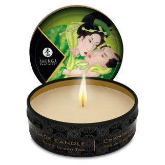Масажна свічка Shunga Mini Massage Candle – Exotic Green Tea (30 мл) з афродизіаками - Інтернет-магазин спільних покупок ToGether