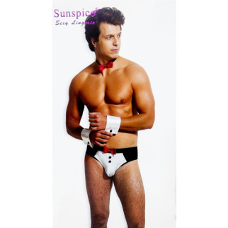 Чоловічий ігровий костюм офіціанта 3 предмети Sunspice S/M - Інтернет-магазин спільних покупок ToGether
