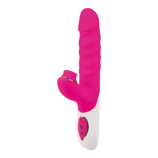 Вібратор кролик із вакуумною стимуляцією Melody Clit Kisser THruster CHISA рожевий - Інтернет-магазин спільних покупок ToGether