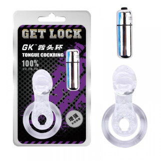 Эрекционное кольцо с вибропулей Chisa GET LOCK Vibe Cocking Прозрачное - Інтернет-магазин спільних покупок ToGether