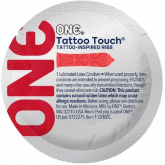 Презервативи One Tattoo Touch червоні, 5 штук - Інтернет-магазин спільних покупок ToGether