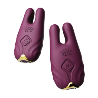 Бездротові вібруючі затискачі для сосків ZALO Nave Vibrating Nipple Clamps фіолетовий - Інтернет-магазин спільних покупок ToGether