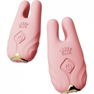 Бездротові смарт вібрують затискачі для сосків ZALO Nave Vibrating Nipple Clamps рожевий - Інтернет-магазин спільних покупок ToGether