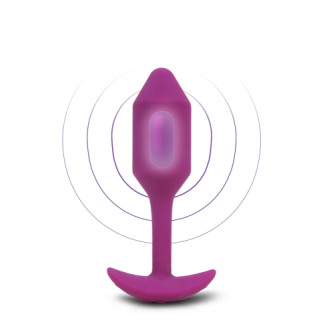 Анальна пробка з вібрацією Snug Plug 2 B-Vibe, силіконова, рожева - Інтернет-магазин спільних покупок ToGether