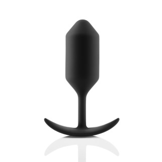 Анальна пробка із зміщеним центром ваги Snug Plug 3 B-Vibe, силіконова, чорна - Інтернет-магазин спільних покупок ToGether