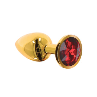 Анальний корок металевий золотистий L Butt Plug With Diamond Jewel Taboom - Інтернет-магазин спільних покупок ToGether