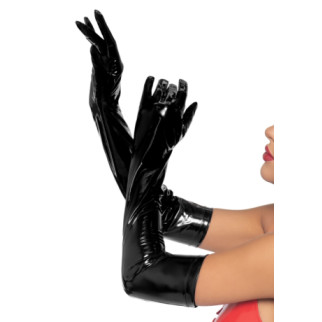 Сексуальні рукавички вище ліктів Opera Leg Avenue, вінілові, чорні, L - Інтернет-магазин спільних покупок ToGether