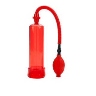 Механічна вакуумна помпа для пеніса з насосом-грушею Fireman's CalExotics, червона, 19 х 5.7 см - Інтернет-магазин спільних покупок ToGether