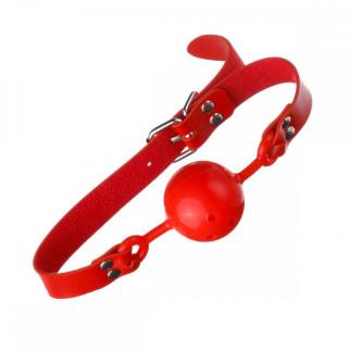 Кляп Кулька червоний латекс, ремінь червоний - Інтернет-магазин спільних покупок ToGether