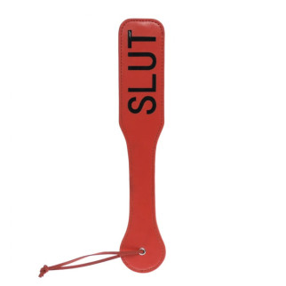 Шльопанка з написом SLUT, червона, 31.5 см - Інтернет-магазин спільних покупок ToGether