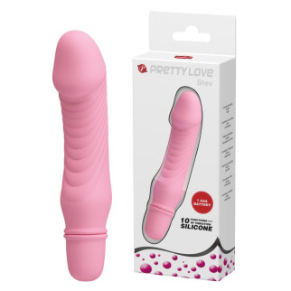Вібратор реалістичний Pretty Love рожевий, 13.5 х 3 см - Інтернет-магазин спільних покупок ToGether