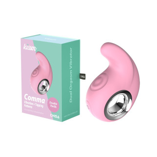 Вібратор для клітора з коливаннями язичка Chisa Kissen Comma, силіконовий, рожевий - Інтернет-магазин спільних покупок ToGether