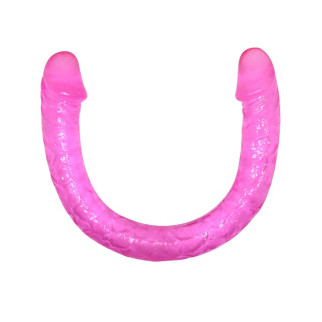 Фалоімітатор двосторонній рожевий Double Dones - Інтернет-магазин спільних покупок ToGether