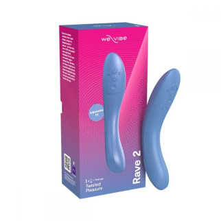 Вібратор для точки G Rave 2 We-Vibe, силіконовий, синій, 19.3 х 3 см - Інтернет-магазин спільних покупок ToGether