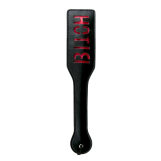 Паддл з написом Bitch від Easy Toys, чорний з червоним, 33 см - Інтернет-магазин спільних покупок ToGether